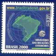 2275-SELO 2 ANOS SISTEMA BRAZIL TRADENET - 2000 - MINT